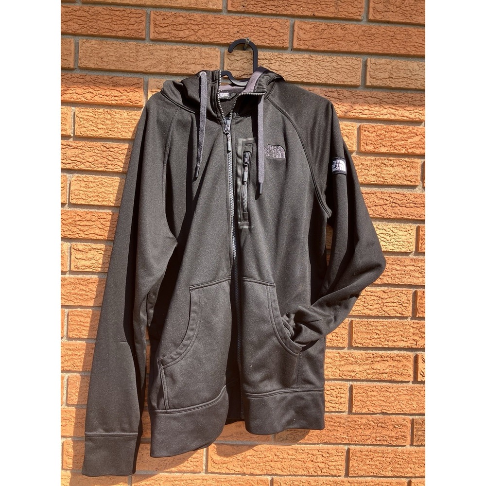 North Face Men's Full Zip Hoodie Size‎ Medium Black READ